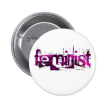 Féministe Pin's Avec Agrafe