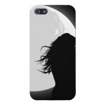Femme à la lumière de la lune coque iPhone 5