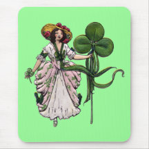 Femme avec le jour vintage de Patrick de saint de  Tapis De Souris