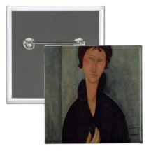 Femme avec les yeux bleus, c.1918 badges