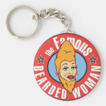 femme barbue célèbre porte-clefs