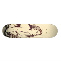 Femme - crème skateboards personnalisables