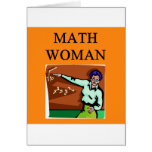 FEMME DE MATHS CARTES