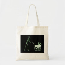 FEMME DE RAYON X ET VOITURE D'ENFANT SQUELETTIQUES SAC