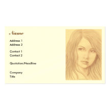 Femme de sépia II Cartes De Visite Professionnelles