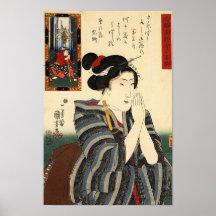 Femme d'Utagawa Kuniyoshi (20) Posters