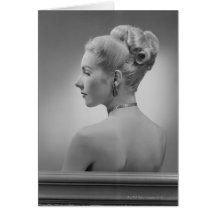 Femme élégante cartes de vœux