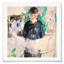 Femme en journal noir de lecture photos sur toile