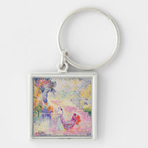Femme en parc, 1909 (huile sur la toile) porte-clés