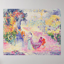 Femme en parc, 1909 (huile sur la toile) posters