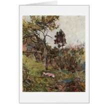 Femme étendue dans le paysage par Paul Gauguin Carte