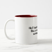 Femme fâchée tasse à café