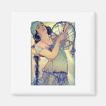 femme gitane de musique de danse de tambour de bas aimant pour réfrigérateur