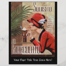 Femme italienne de chocolat de Squisito Cioccolato Prospectus Avec Motif