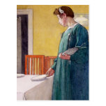 Femme mettant le Tableau Cartes Postales