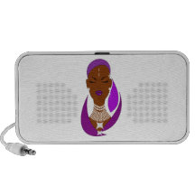 Femme orientale système de haut-parleurs