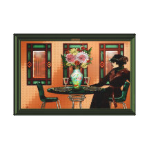 Femme pleurante in 1920 Café (toile enveloppée) Toile Tendue Sur Châssis