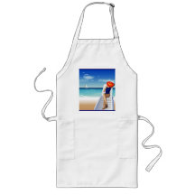 femme s'étendant sur la plage tabliers