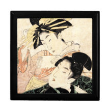 Femme vintage japonaise fraîche de dames de l'ukiy boîtes à babioles