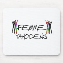 Femme yahoo tapis de souris