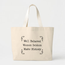 Femmes bien comportées sac en toile