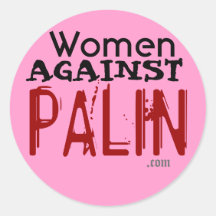 Femmes contre l'autocollant de Palin