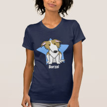 Femmes de barzoï d'étoile de Kawaii T-shirts