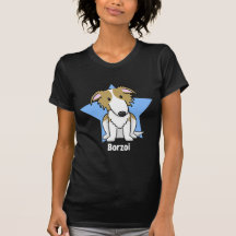 Femmes de barzoï d'étoile de Kawaii T-shirts