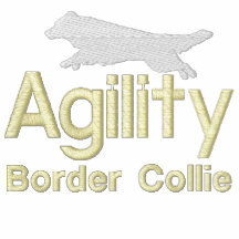 Femmes de border collie d'agilité sweatshirts à capuche avec broderie