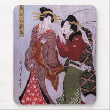 Femmes pour une promenade Mousepad Tapis De Souris
