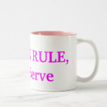 FEMMES RÈGLE, service d'hommes Tasses