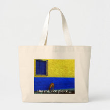 Fenêtre bleue avec le chien : Sac