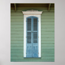 Fenêtre de quartier français posters