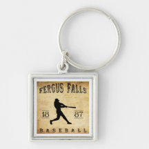 Fergus 1887 tombe base-ball du Minnesota Porte-clef