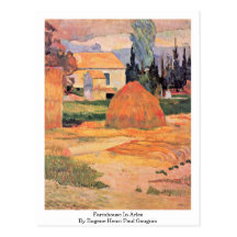 Ferme dans Arles par Eugene Henri Paul Gauguin Carte Postale