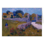 ferme dans provence-1888-vincent Van Gogh Cartes De Vœux