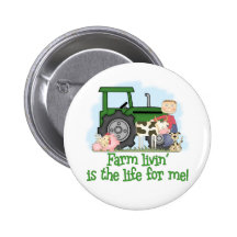 Ferme Livin (garçon) Badges Avec Agrafe