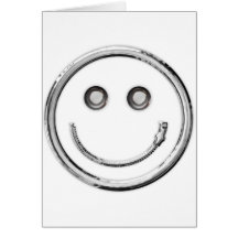 Fermez- la fermeture éclairle - smiley (la courbe) carte de vœux