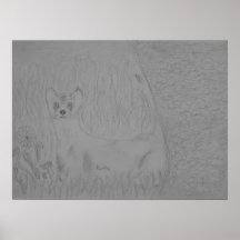 ferretworld en noir et blanc affiche