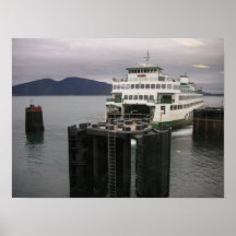 Ferry de l'état de Washington Affiche