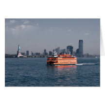Ferry de Staten Island Carte De Vœux