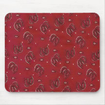 Fers à cheval chanceux Mousepad de style occidenta Tapis De Souris