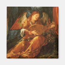 Festin des guirlandes de rose, détail Albrecht Dur Magnets Pour Réfrigérateur