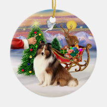 Festin pour un chien de berger de Shetland (#7) Décorations Pour Sapins De Noël