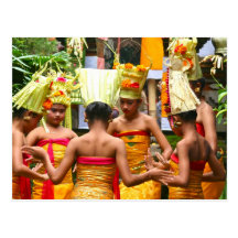 Festival de dévouement de temple de Balinese Carte Postale