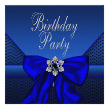 Fête d'anniversaire de la femme d'argent de bleu r faire-part personnalisés