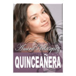 Fête d'anniversaire de photo de Quinceañera du bon Invitations Personnalisées