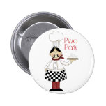 Fête d'anniversaire de pizza badge