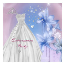 Fête d'anniversaire de Quinceanera 15ème Invitations