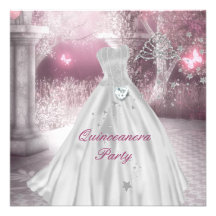 Fête d'anniversaire de Quinceanera 15ème Faire-part Personnalisé